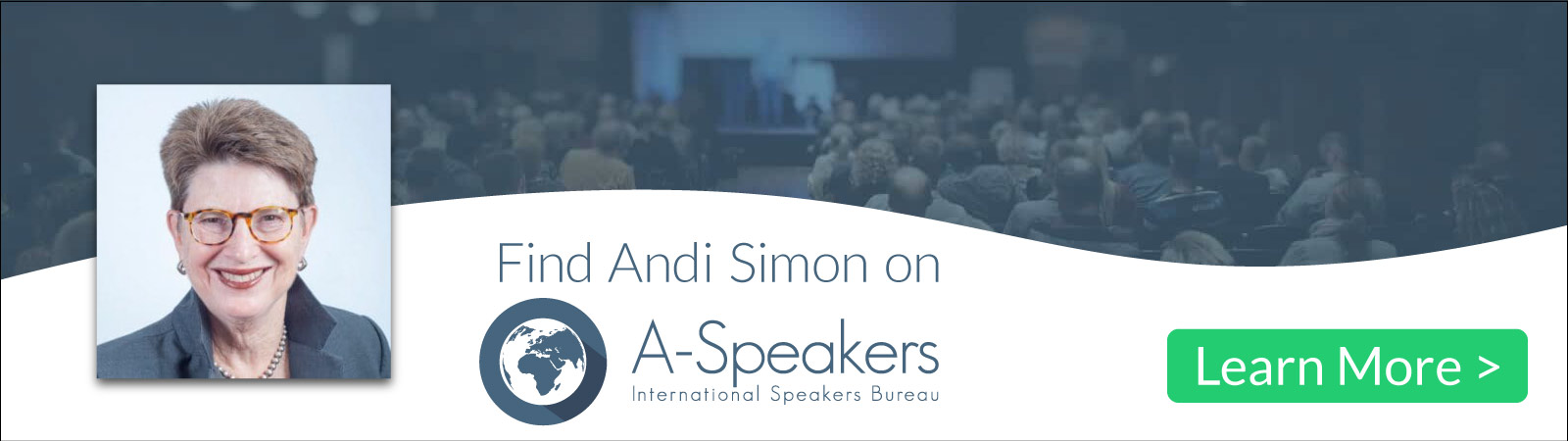 Find Andi Simon on A-Speakers International Speaking Bureau